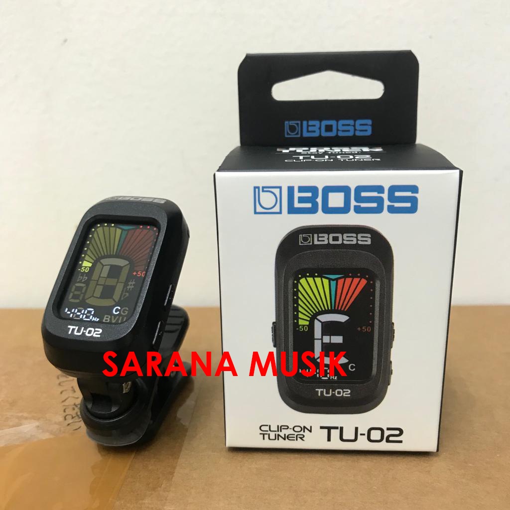 Jual Tuner Gitar BOSS TU 02 TU02 Chromatic Clip On Tuner For Guitar