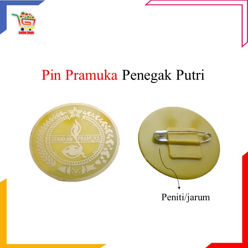 Jual Atribut Pin Pramuka Tanda Penutup Kepala Putra Putri Siaga