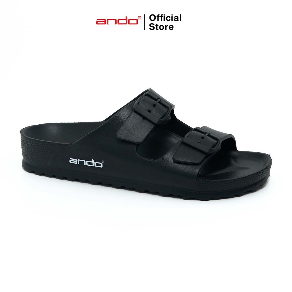 Jual Ando Official Sandal Selop Slip On Ratu Wanita Dewasa Hitam