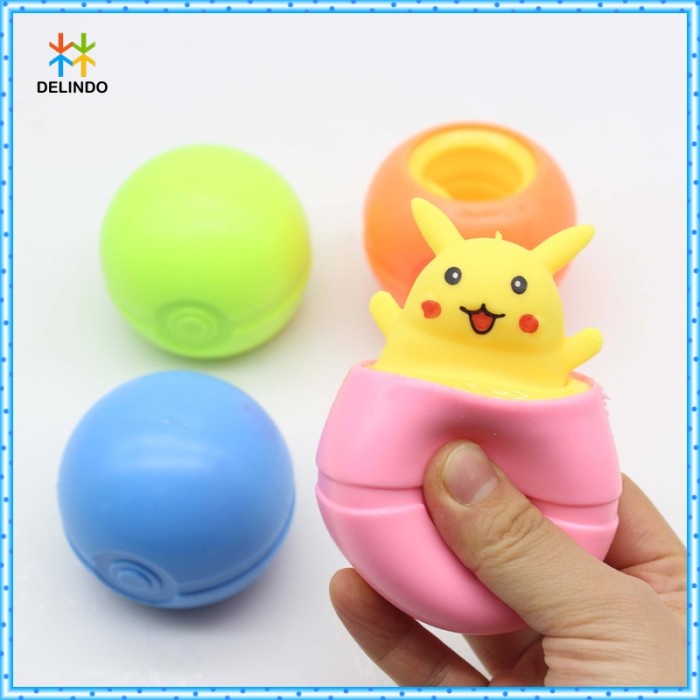 Jual Mainan Squishy Cup Pokemon Pikachu Pop Out Squeeze Fidget Toys