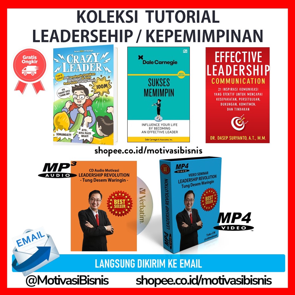 Jual Koleksi Tutorial Belajar Kepemimpinan Leadership Shopee Indonesia