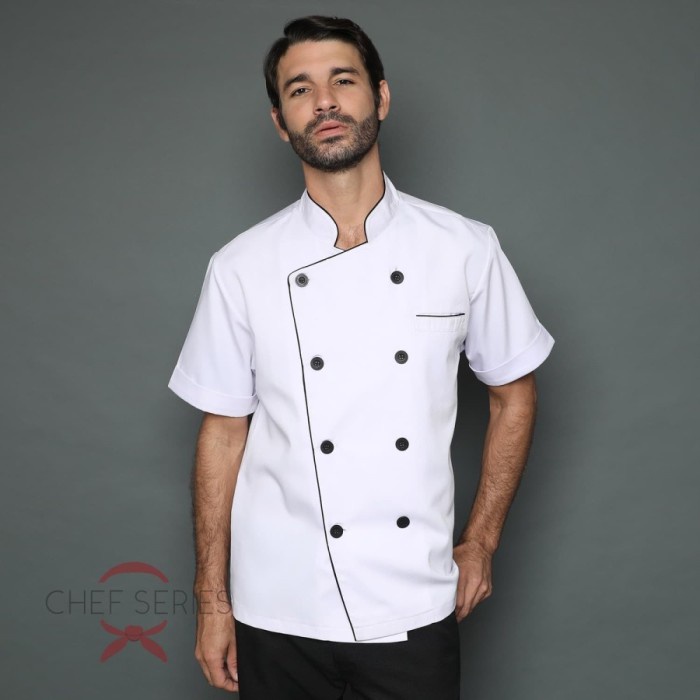 Jual Chef Series World Class Series Tangan Pendek Baju Koki Putih