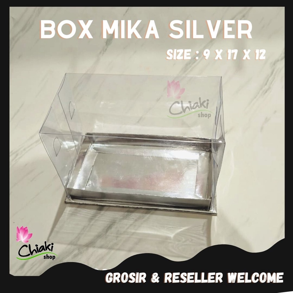 Jual Box Mika Cupcake Isi 2 SILVER Uk 17 X 9 X 12 Cm Muffin Donat