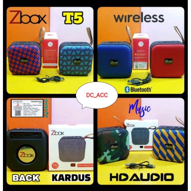 Jual Speaker Zbox T5 Bluetooth Woofer Suara Ngebass Ada Ijin Postel