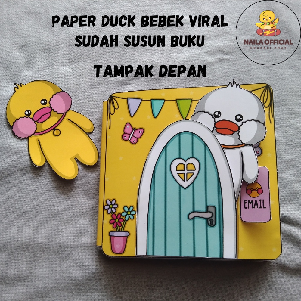 Jual Bebek Viral Mainan Edukasi Paper Duck Busy Book Buku Aktifitas
