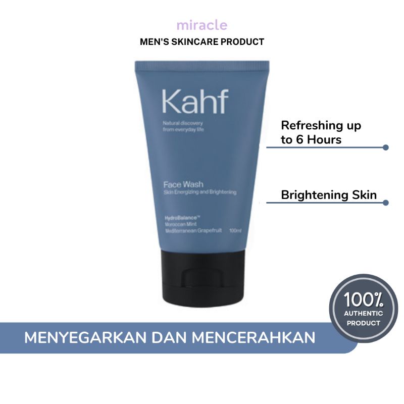 Jual Kahf Skin Energizing And Brightening Face Wash 100 Ml Shopee