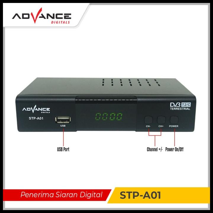 Jual GARANSI 1 TAHUNADVANCE STP A01 SET TOP BOX TV DIGITAL RECEIVER