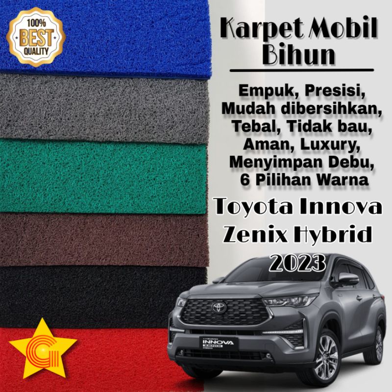 Jual Karpet Toyota Innova Zenix Hybrid Captainseat Bihun Warna