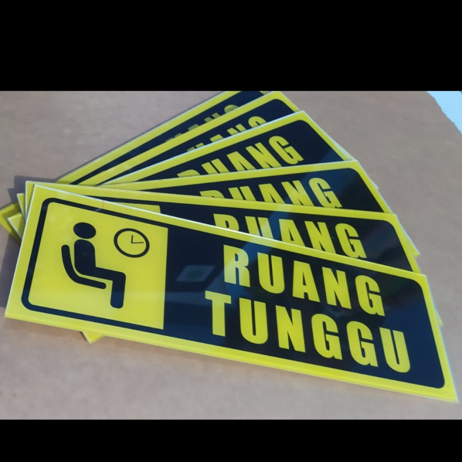 Jual SIGN RUANG TUNGGU UKURAN 10CM X 30CM Shopee Indonesia