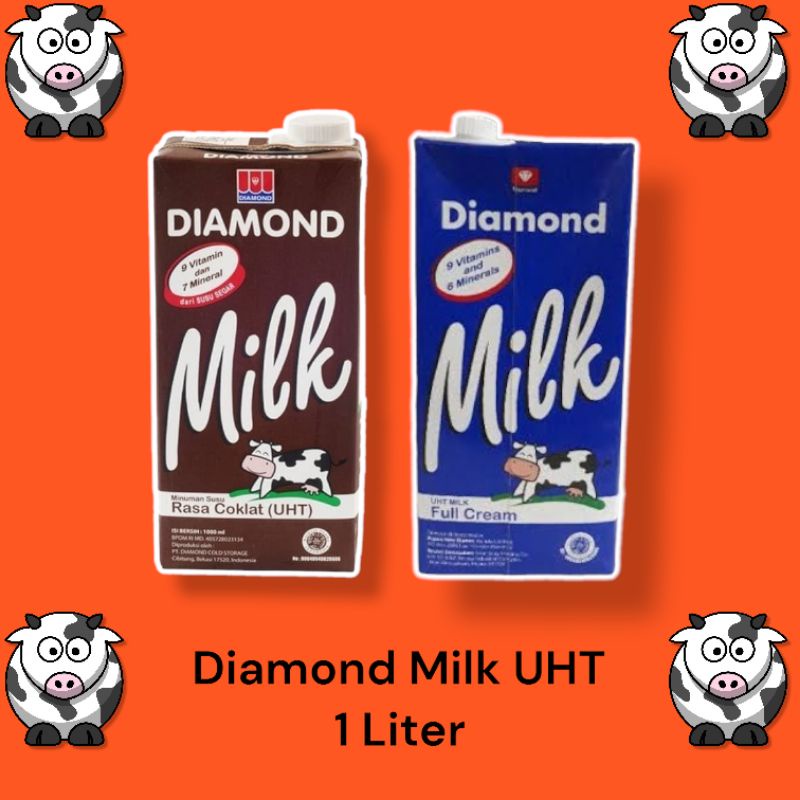 Jual Susu Diamond Milk UHT Full Cream Susu Coklat Susu Fresh Murah