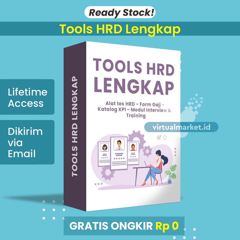 Jual PAKET TOOLS HRD KPI SOP HRD Form Tabel Gaji Modul