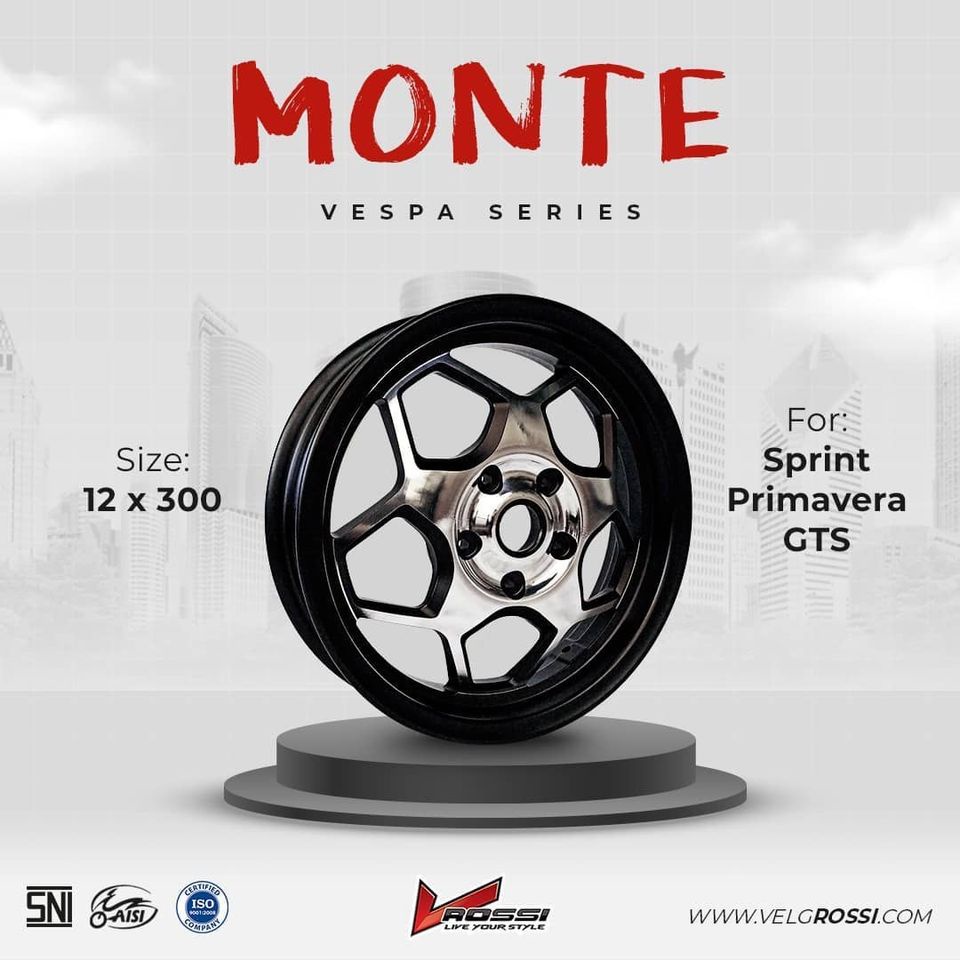 Jual Velg Vespa Vrossi Monte Untuk Vespa Sprint Primavera Gts Gtv