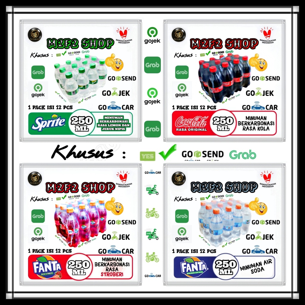 Jual Coca Cola Fanta Sprite Minuman Bersoda Botol Plastik Pet