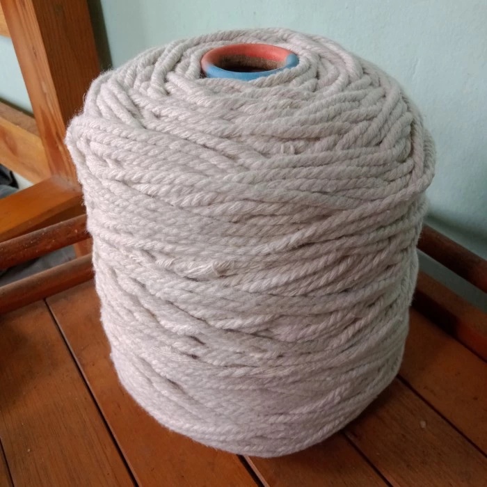 Jual Tali Katun Macrame Benang Macrame Warna Broken White 1kg