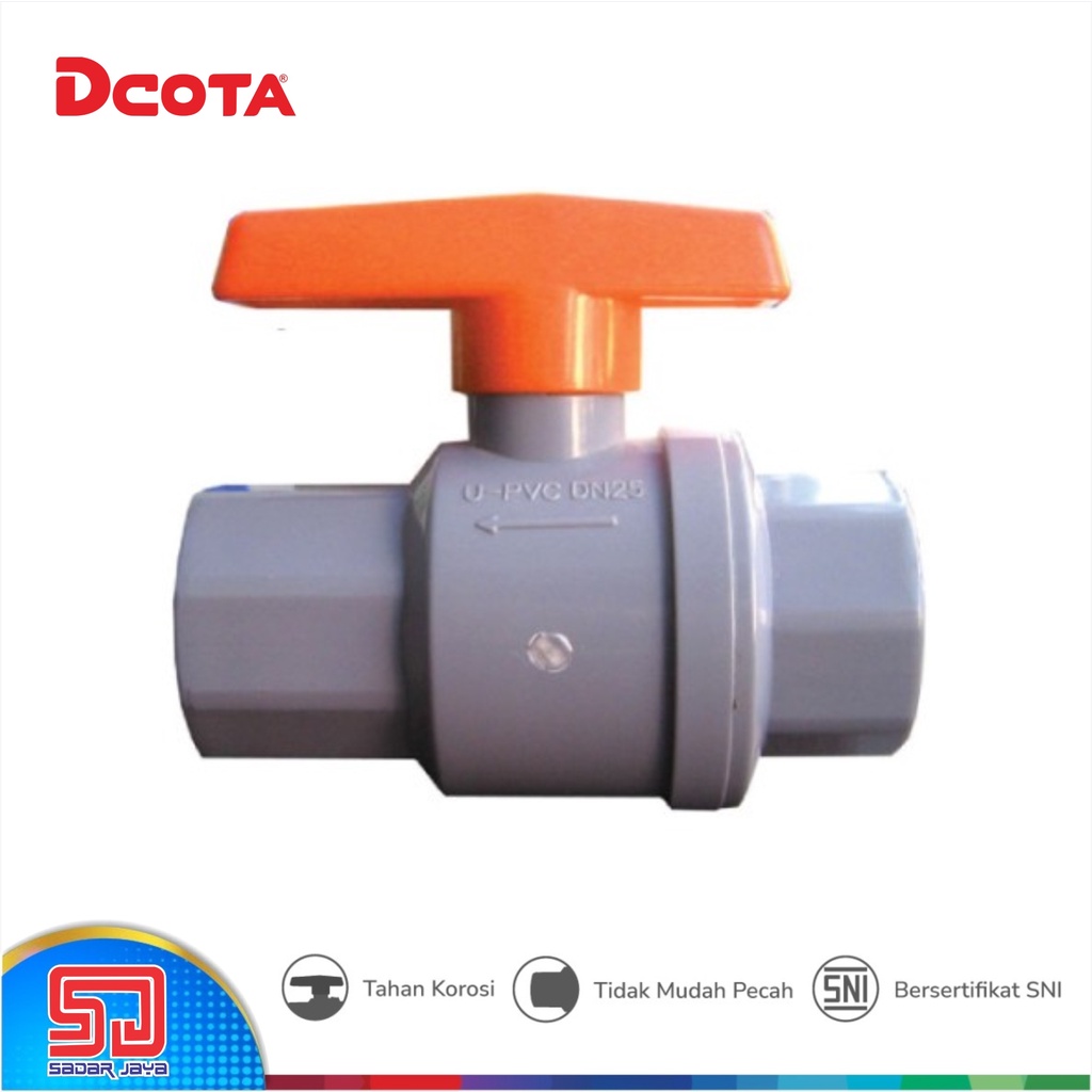 Jual Dcota Pvcbv Ball Valve Pvc Katup Keran Stop Kran