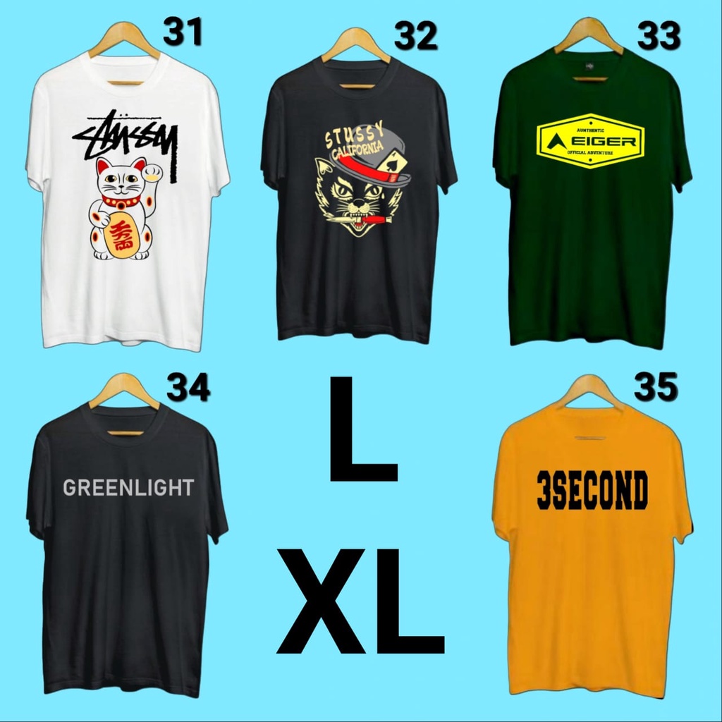 Jual BAJU KAOS PRIA WANITA L XL DEWASA COD GROSIR Shopee Indonesia