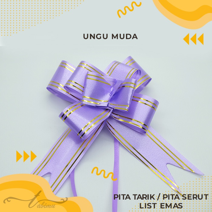 Jual Pita Tarik Pita Serut Pita Kado List Emas Mm Mm Shopee