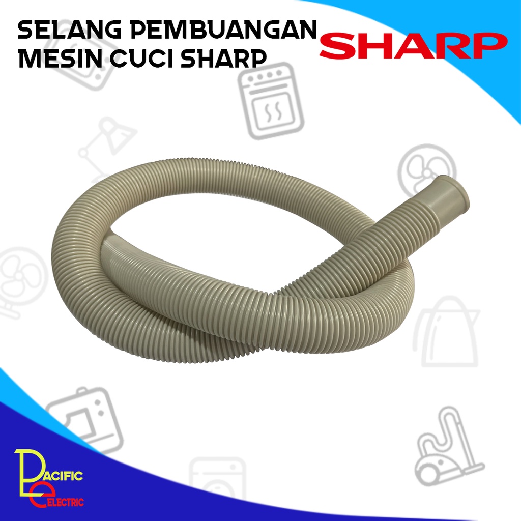 Jual Selang Pembuangan Mesin Cuci Sharp Original Dua Tabung Bahan Tebal