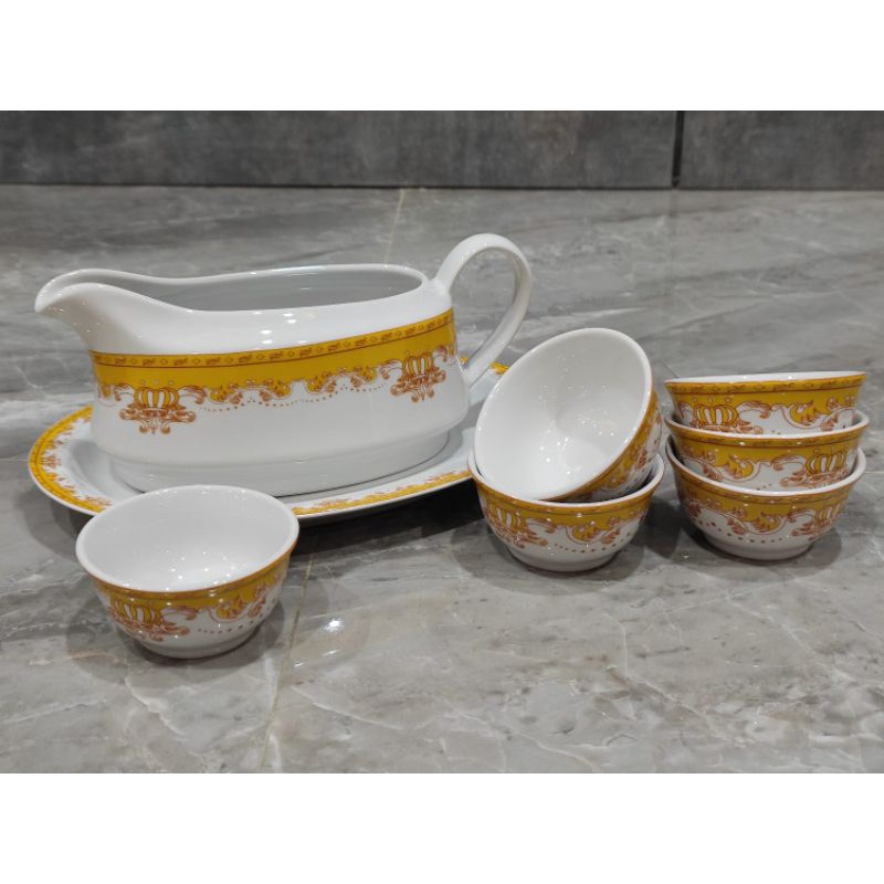 Jual Sauce Bowl Mangkok Cuka Set Motif Mahkota Shopee Indonesia