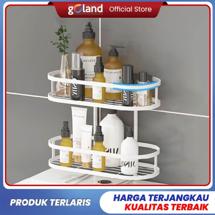 Jual Rak Goland Rak Toilet Susun Besi Rak Penyimpanan Kamar Mandi