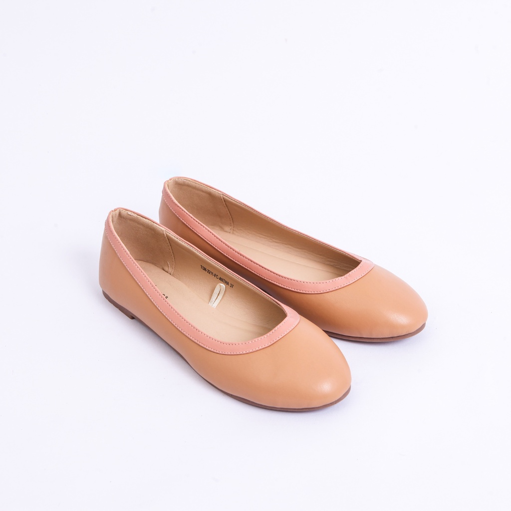 Jual TLTSN ANTHA Flatshoes Sepatu Wanita Nude Shopee Indonesia