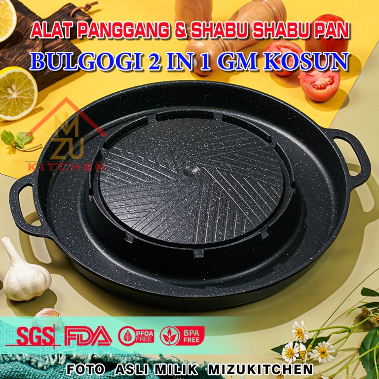 Jual Bulgogi Pan In Gm Cod Alat Pemanggang Grill Pan Shabu Shabu