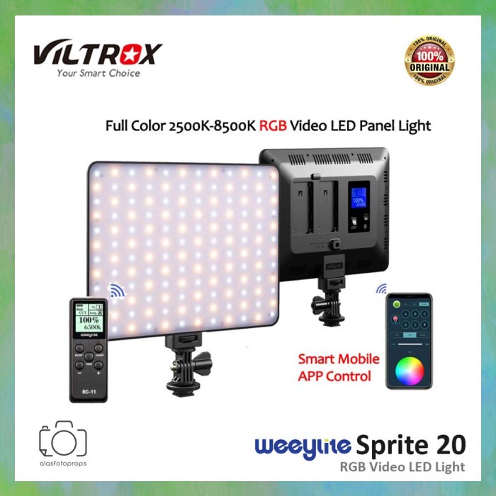 Jual Viltrox Weeylite Sprite 20 Rgb Video Led Light Full Color