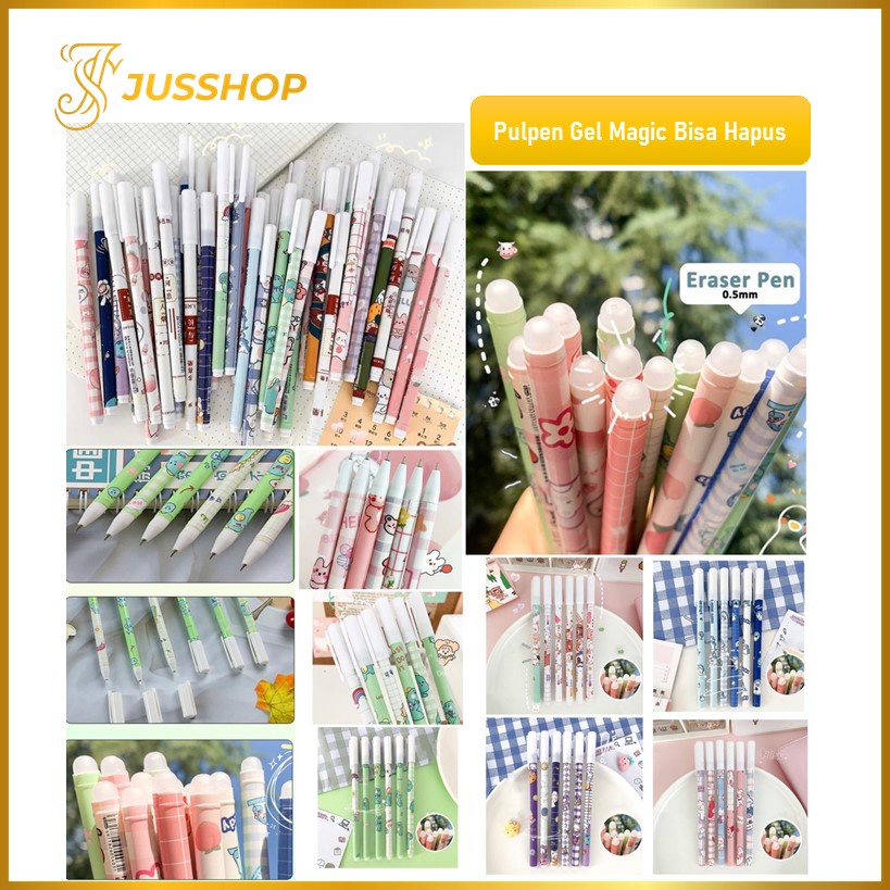 Jual Pulpen Bisa Hapus Bolpoin Gel Erasable Pen Motif Karakter Lucu