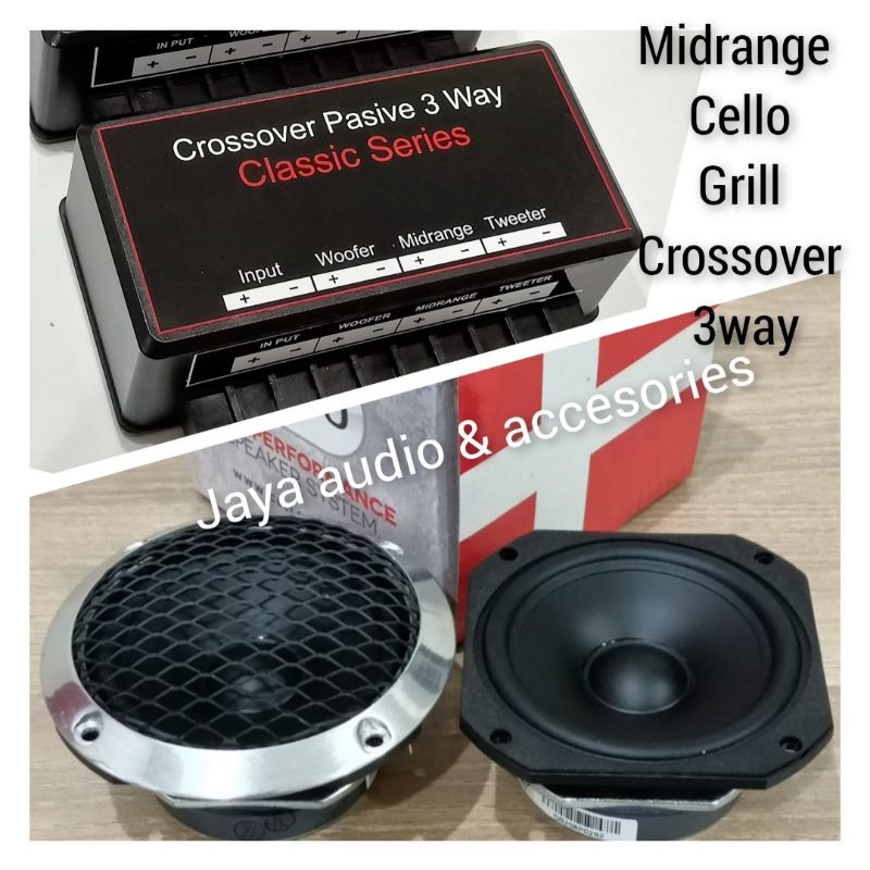 Jual Speaker Midrange Cello 3 5 HC9 Series Include Crossover 3way