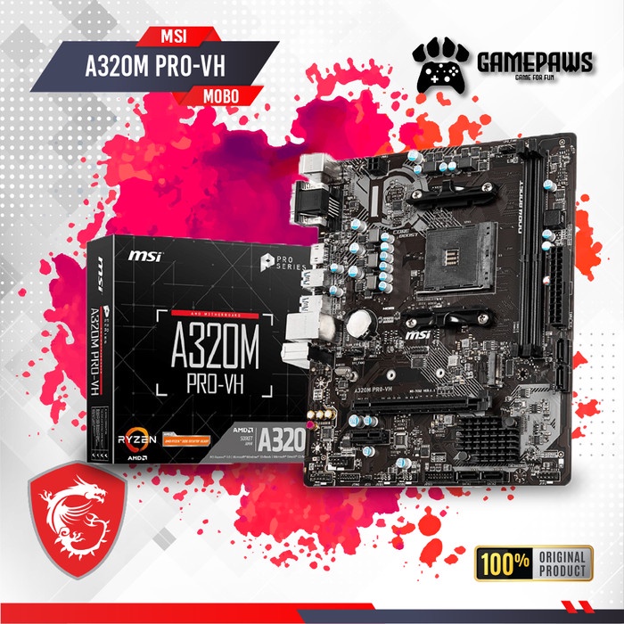 Jual Luciennehhex MSI A320M PRO VH AMD AM4 DDR4 MOTHERBOARD Shopee