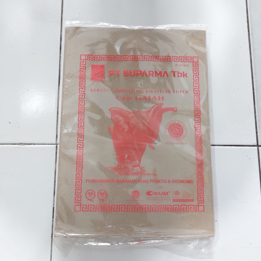 Jual Kertas Nasi Cap Gajah 25 Lembar Shopee Indonesia