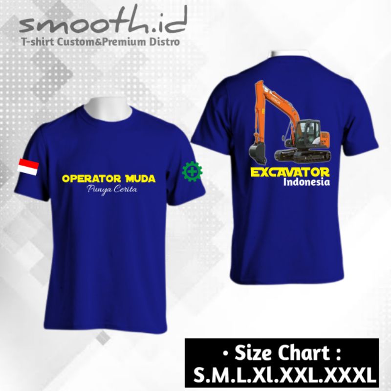 Jual Kaos Excavator Muda Punya Cerita Excavator Hitachi Bisa Tambah