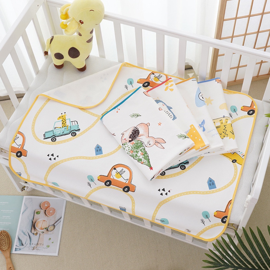 Jual Waterproof Baby Pad Bamboo Changing Mat Alas Ompol Bayi Perlak