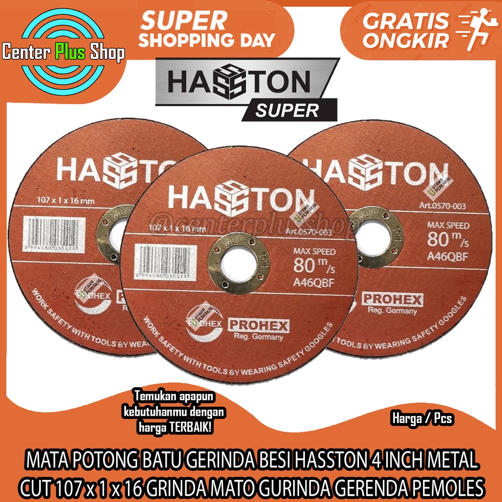 Jual Mata Potong Batu Gerinda Besi Hasston Inch Metal Cut X X