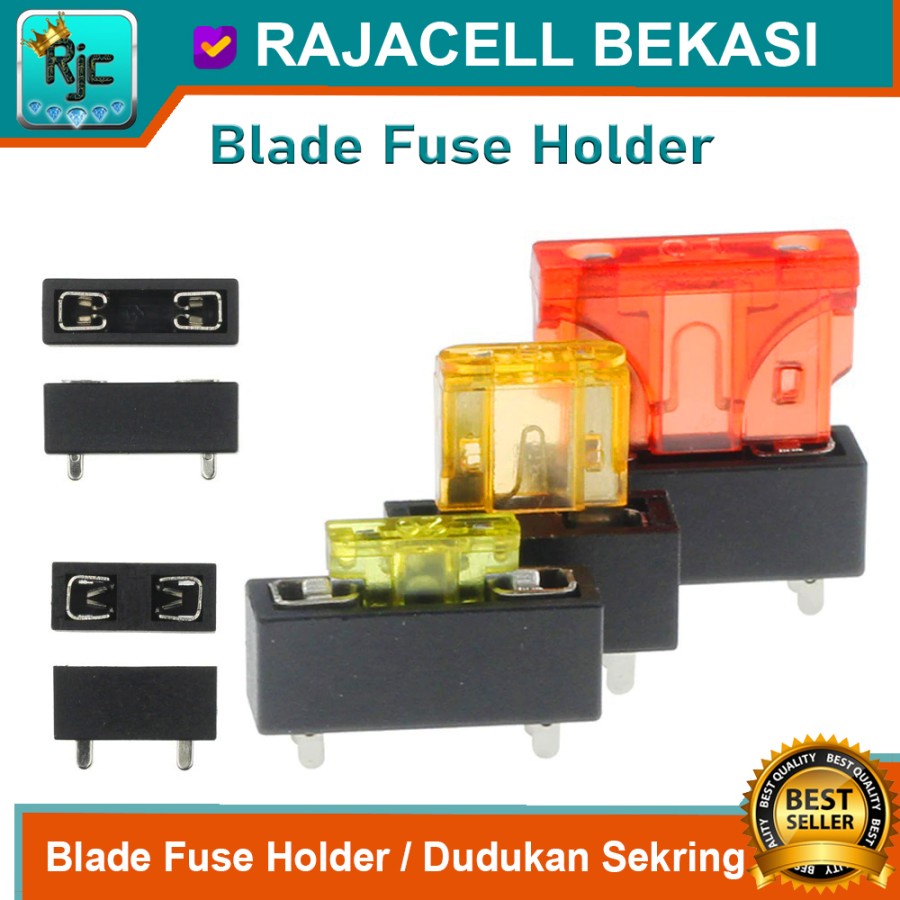 Jual Blade Fuse Holder Pcb Mounting Dudukan Sekring Untuk Sekering