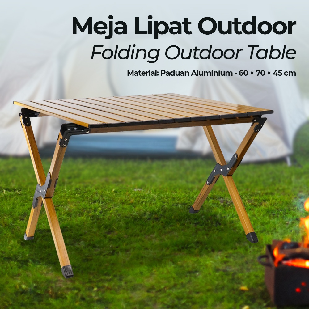 Jual Meja Lipat Portable Aluminium Folding Table Camping Piknik