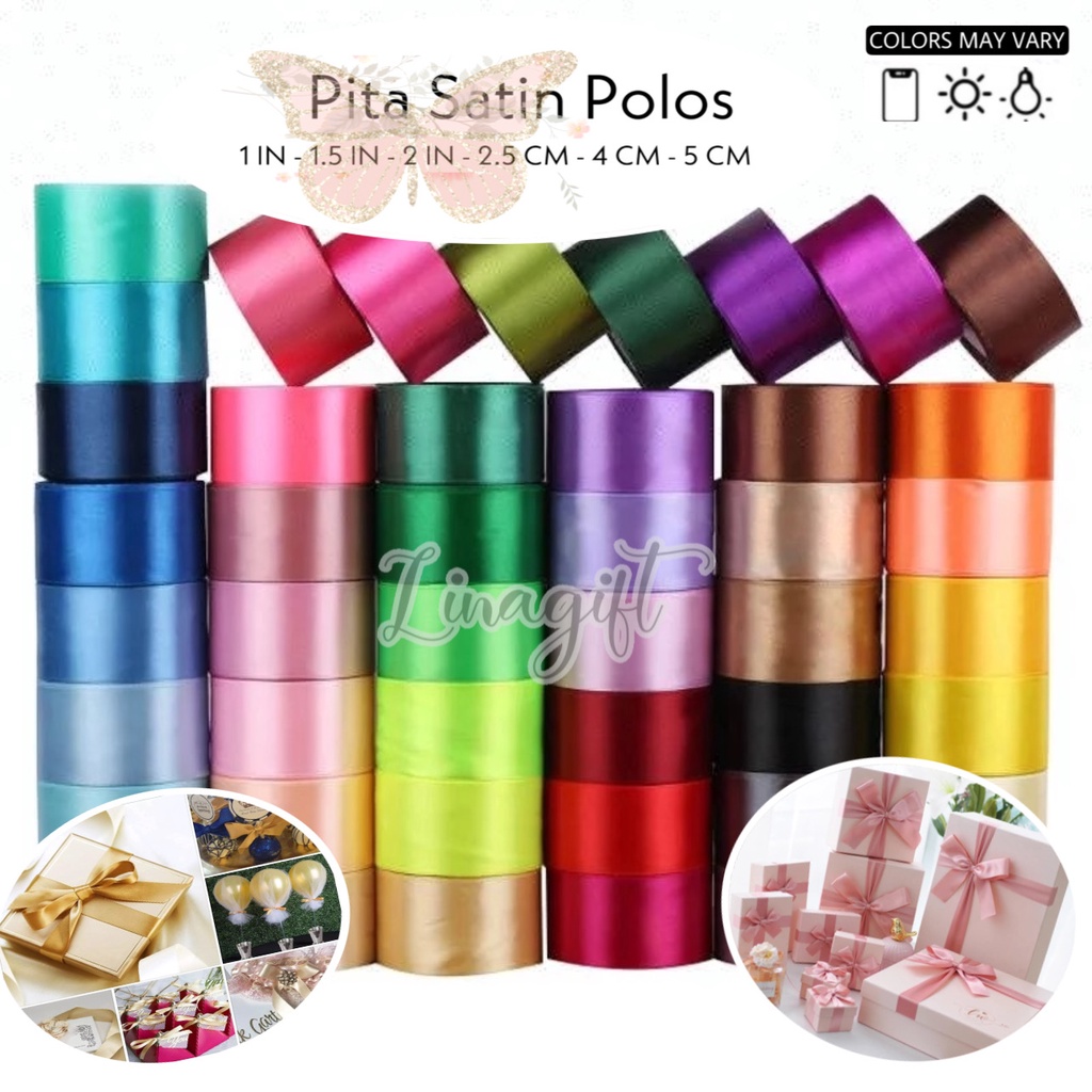 Jual Meter Pita Satin Polos In Cm Sateen Silk Ribbon