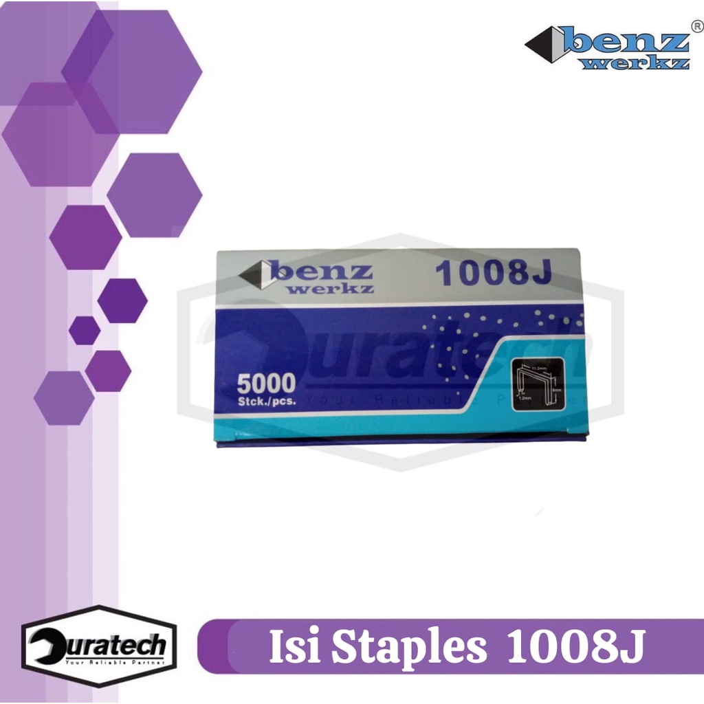 Jual Isi Staples Tembakan Angin 1008J Benz Werkz Isi Steples 10mm