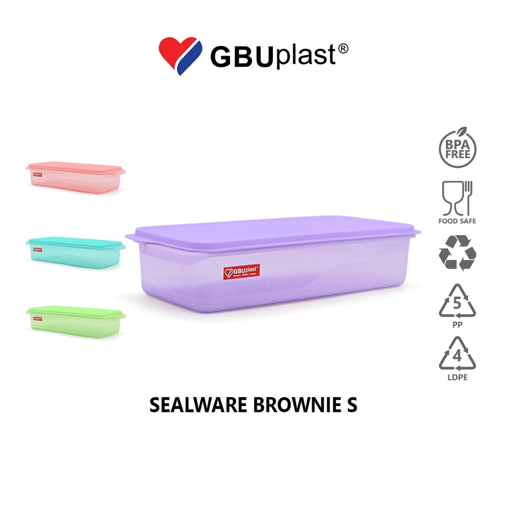 Jual GBU PLAST Toples Makanan Sealware Brownie Small Ukuran 2000ml