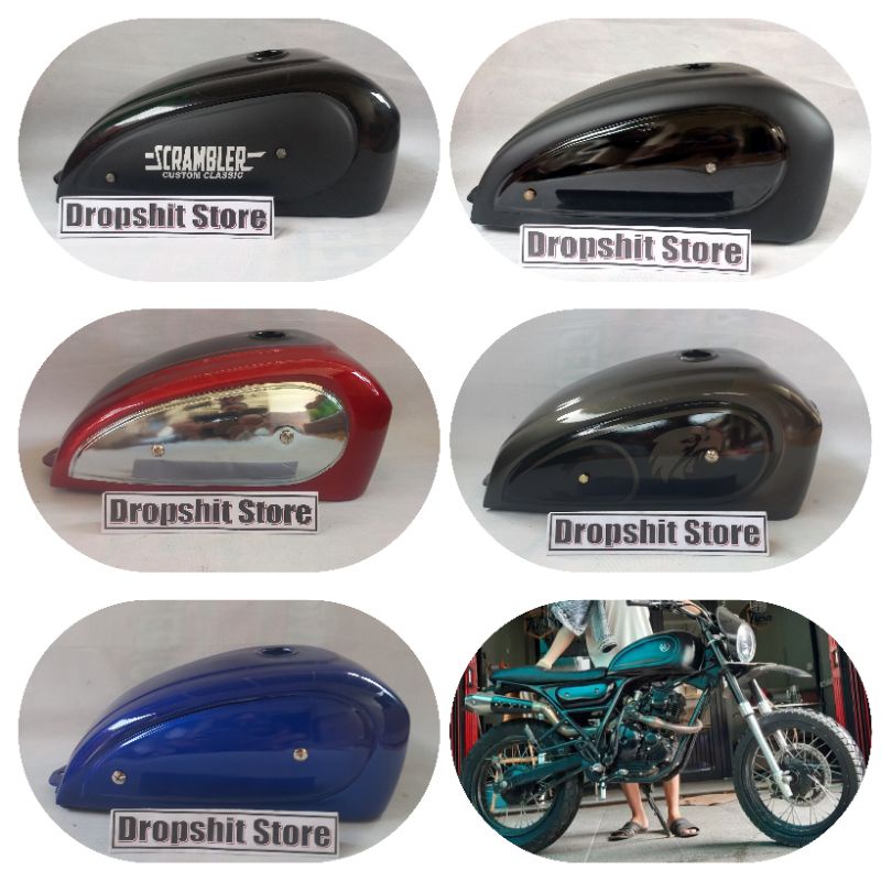 Jual Tangki Scrambler Japstyle Tangki Japstyle Scrambler Custom HARGA