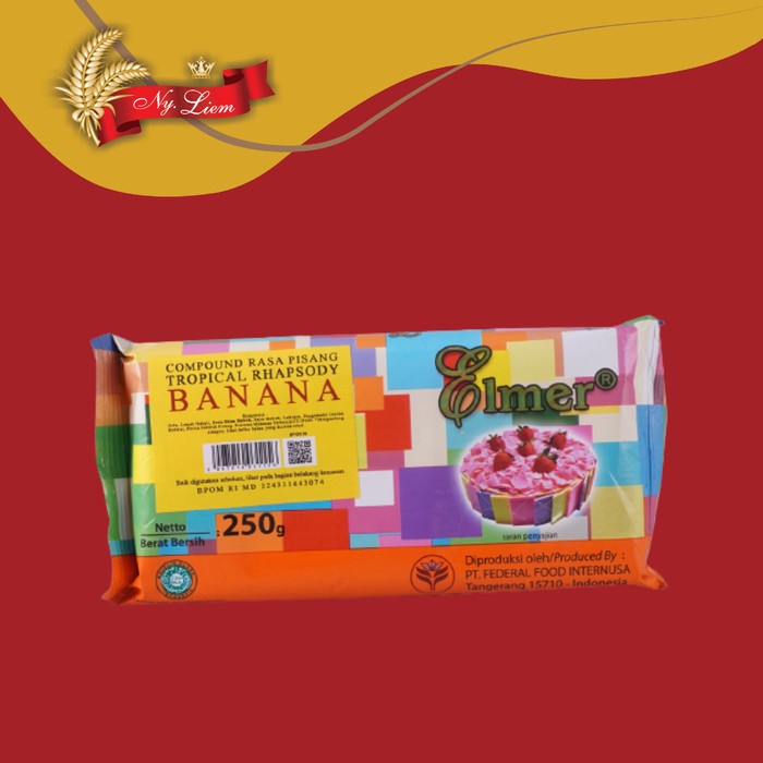 Jual ELMER BANANA Tropical Rhapsody Cokelat Compound 250 Gram Shopee