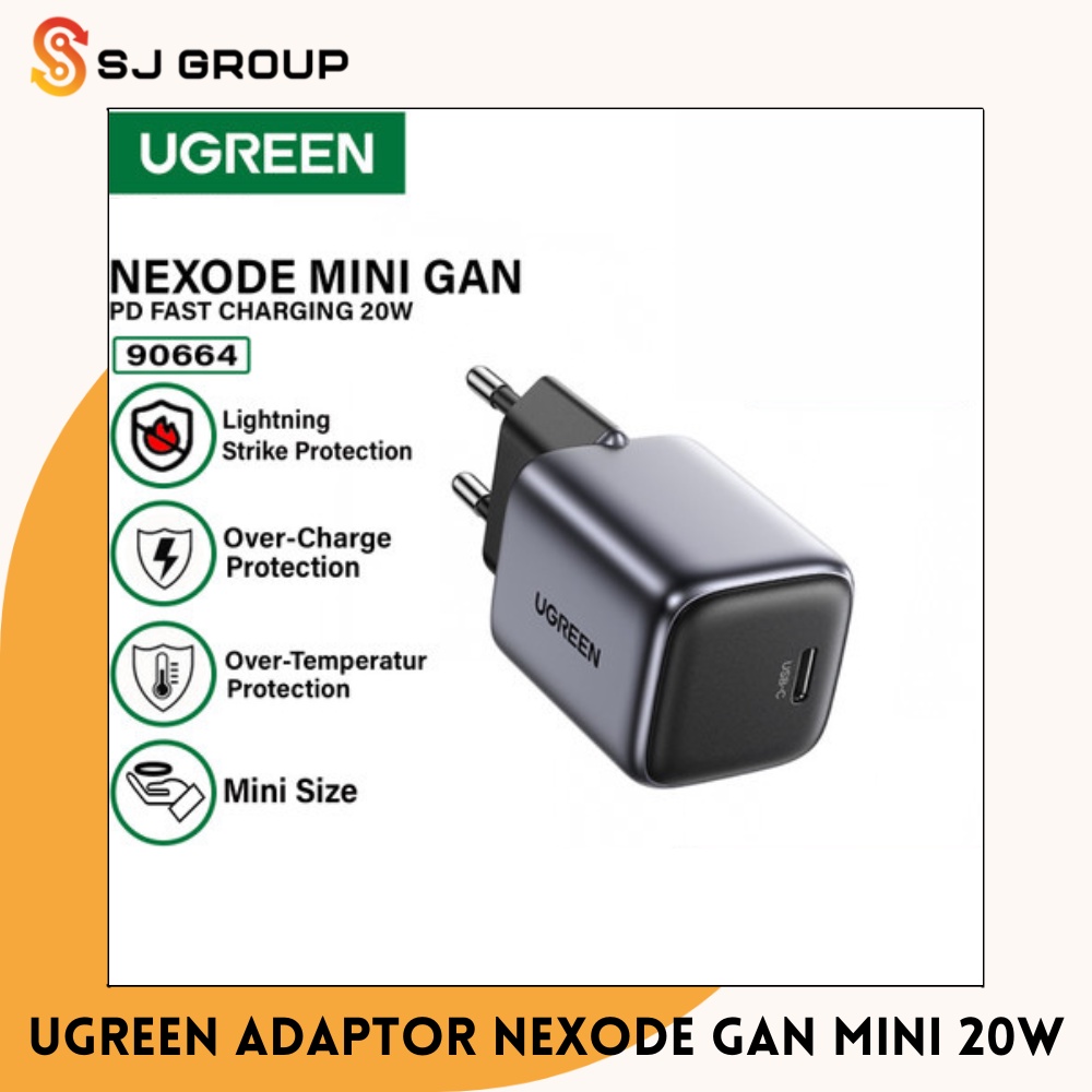 Jual UGREEN Adaptor Nexode GaN 20W Usb Type C Charger Fast Charging