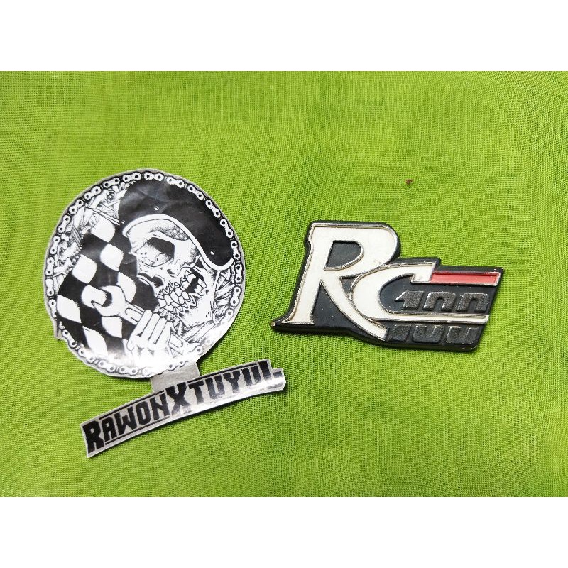 Jual Logo Embelm Logo Sayap Dek Suzuki Rc 100 Original Bekas Second