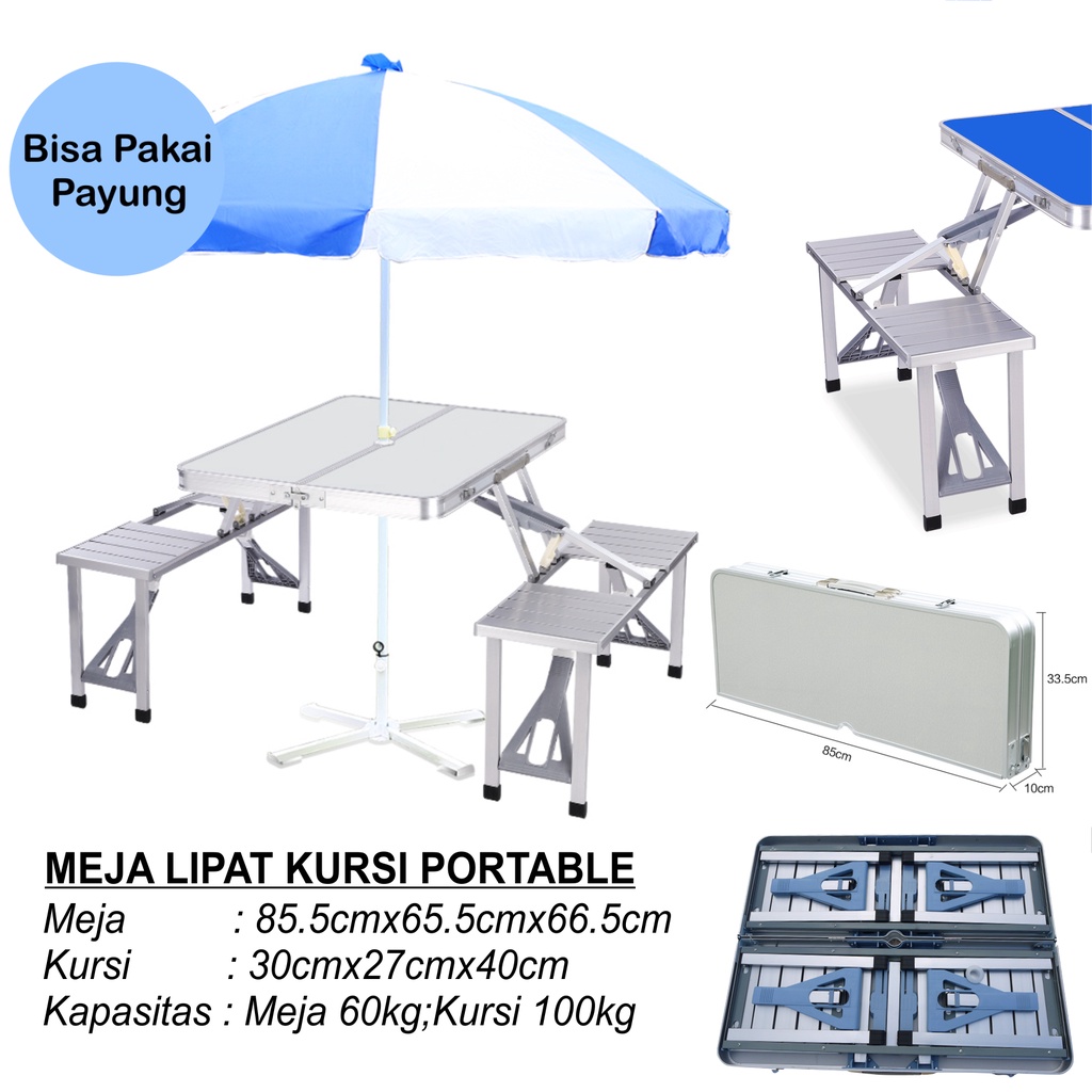 Jual Meja Lipat Portable Kaki Kotak Meja Lipat Koper Meja Laptop Lipat