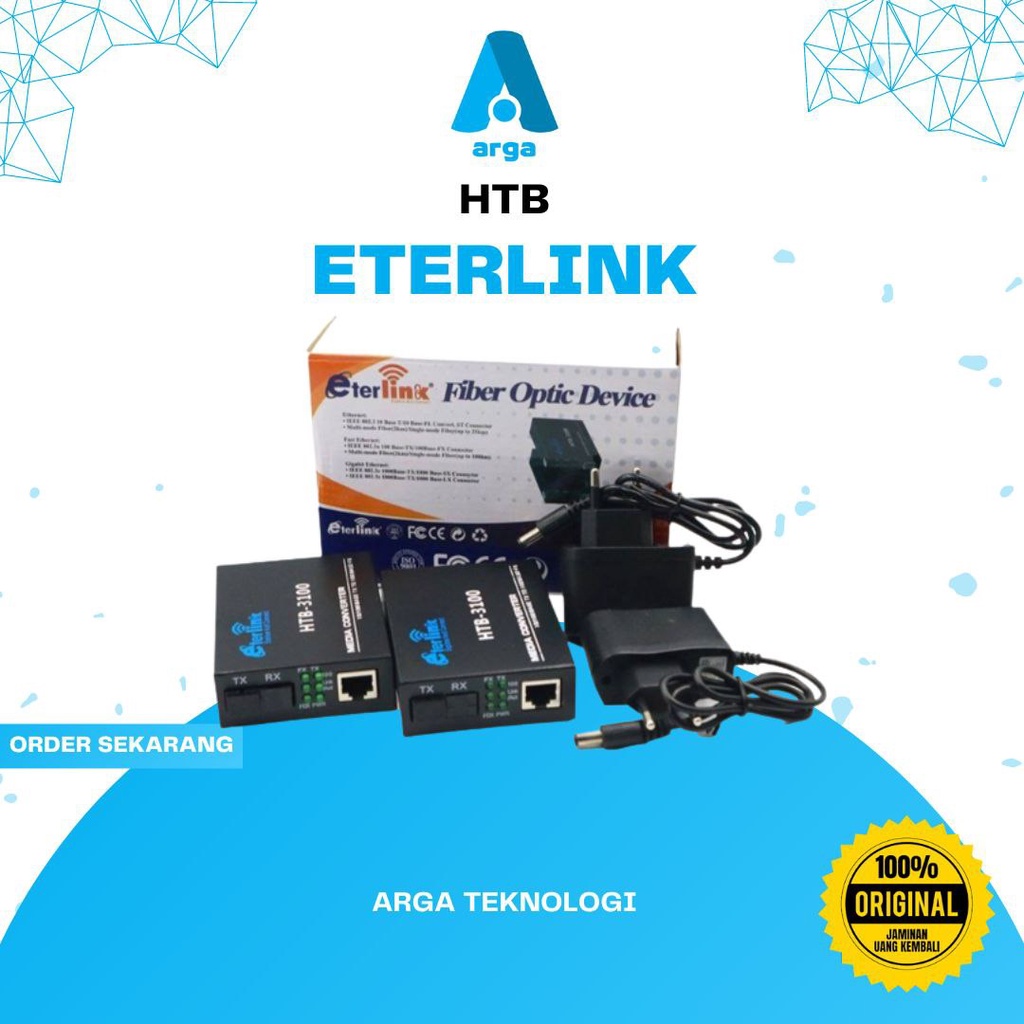 Jual Media Converter Fiber Optik Merk Eterlink Shopee Indonesia