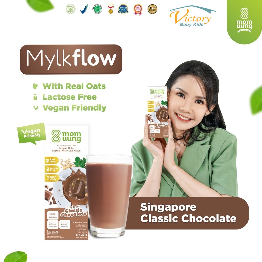 Jual Mom Uung Susu Asi Booster Mylkflow Singapore Chocolate Susu