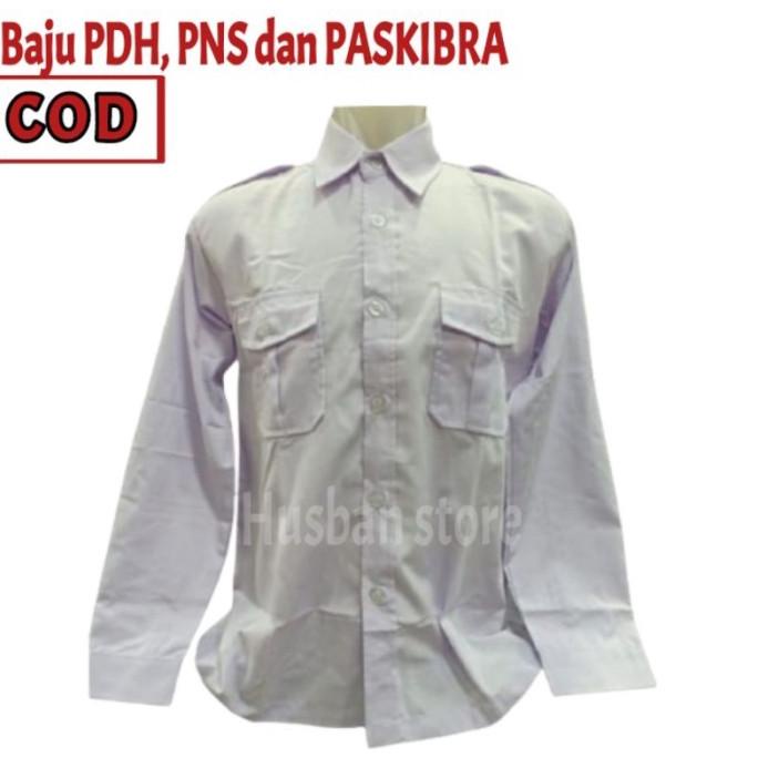 Jual Baju Pdh Putih Pns Dan Paskibra Lengan Panjang Kemeja Kerja Pria