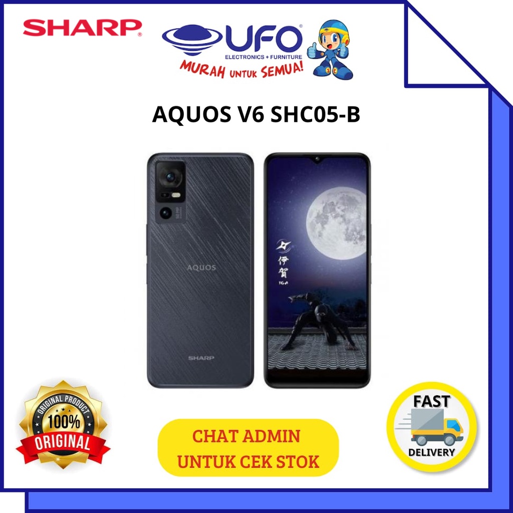 Jual SHARP SHC05B SMARTPHONE AQUOS V6 5G RAM 4 128 BLACK Shopee