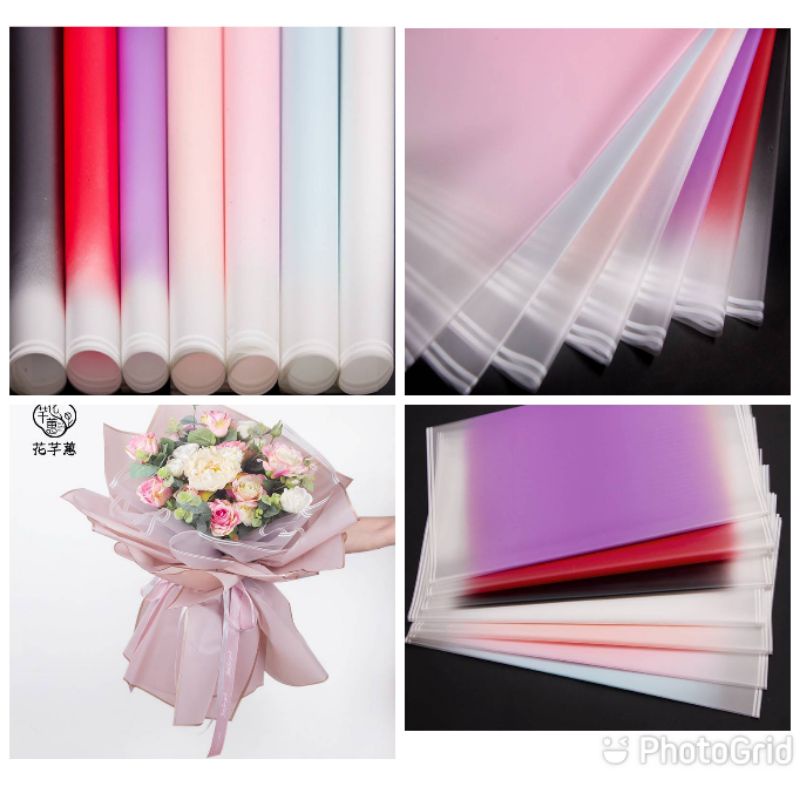 Jual Free Packing Kertas Buket Ombre Kertas Buket Bunga Flower Wrapping