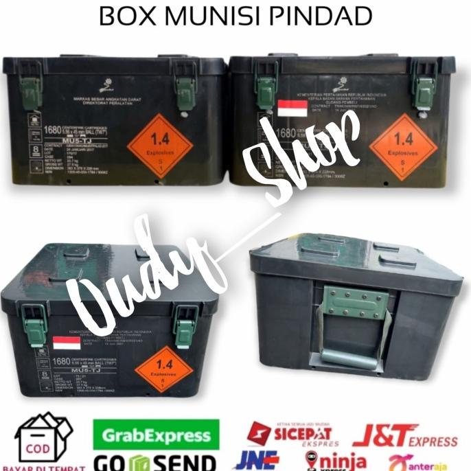 Jual Box Amunisi Peluru Pindad Kotak Penyimpanan Tni Ad Original